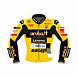 Ducati moto Jacket - Alvaro Bautista Racing Biker Jacket 2023 Front