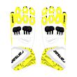 yellow moto gloves