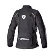 Women's Textile Motorcycle Jacket - Bermingum Motorcycle Black Riding Jacket Back