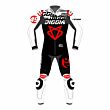 Motorcycle Leather Suit - Fabio Di Giannantonio Winter Test 2023 Two Piece Race Suit Front