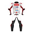 all white motorcycle suit