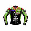 Kawasaki Race Jacket -  Jonathan Rea Race Bike Leathers Jacket SBK 2023 Front