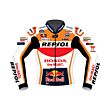 Honda Repsol Jacket Mar Marquez Repsol Motorcycle MotoGP 2023 Jacket Front