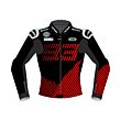 Racing Biker Jacket - Marc Marquez Leather Ducati Racing Jacket Winter Test 2023 Front