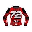 red leather motorcycle jacket