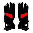 Maverick Vinales 2024 Motorcycle Race Gloves Back