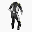 white leather motorcycle suit