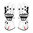 white motorcycle gloves