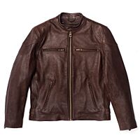 Cafe Racer Brown Leather Jacket