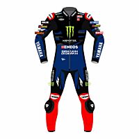 Fabio Quartararo 2 Piece Motorbike Yamaha Race Suit 2023 Front