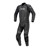 GP Force Leather Motorbike Two Pieces Racing Suit