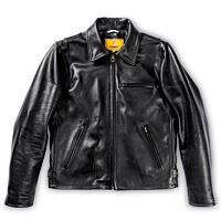 London Cafe Racer Black Leather Jacket