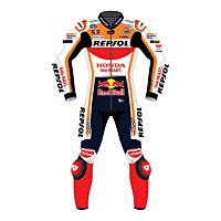 Honda Repsol Suit Marc Marquez Two Piece Motorcycle Leathers Suit 2023 Front