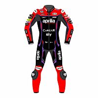 Maverick Vinales Aprilia Motorbike Leather Racing Suit MotoGP 2023 Front