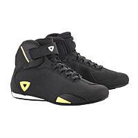 Motorbike Touring Shoes Black & Fluorescent Yellow