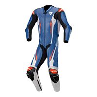 RANSAA GP Tech 1-Piece Race Leather Suit - Blue/White