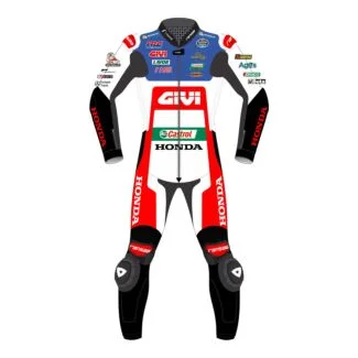 Alex Rins 2 Piece Motorcycle Honda Racing Suit MotoGP 2023 Front