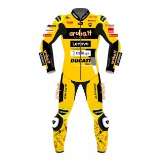 Alvaro Bautista Ducati Lenovo WSBK 2023 Yellow Suit Front