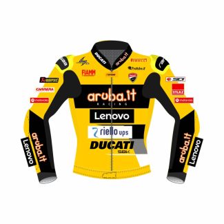 Ducati moto Jacket - Alvaro Bautista Racing Biker Jacket 2023 Front