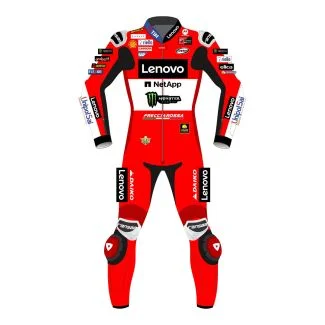 Francesco Bagnaia Ducati Full Leather Suit Britsh GP 2024