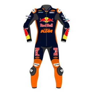 Jack Miller Red Bull KTM MotoGP Motorbike Leathers 2 Piece Suit 2023 Front