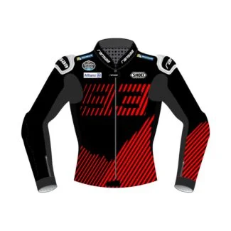 Racing Biker Jacket - Marc Marquez Leather Ducati Racing Jacket Winter Test 2023 Front