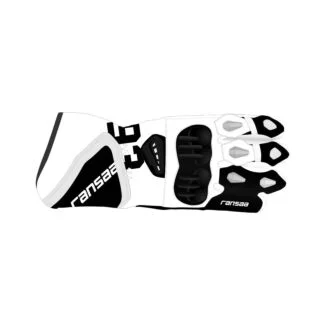 Marc Marquez White And Black Motorcycle Gloves British GP 2024