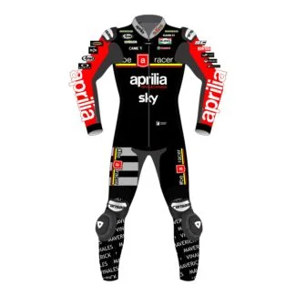 Maverick Vinales Aprilia Racing Leather Suit British GP 2024