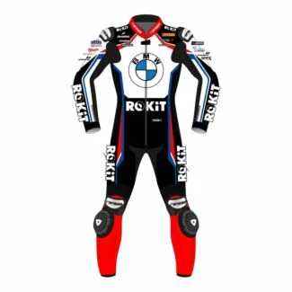 BMW Race Suit - Michel Van Der Mark BMW Leather Suit SBK 2023 Front