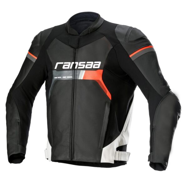Ransaa GP Force Motorcycle Leather Race Jacket