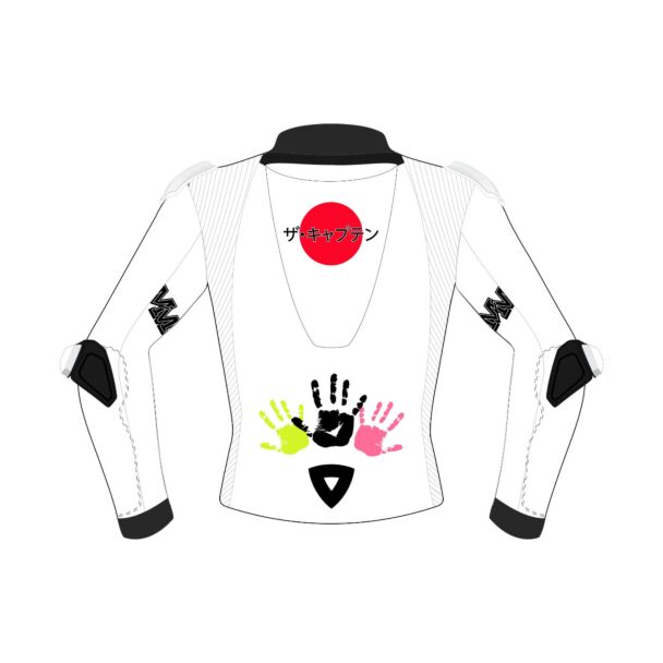 motorcycle white leather jacket