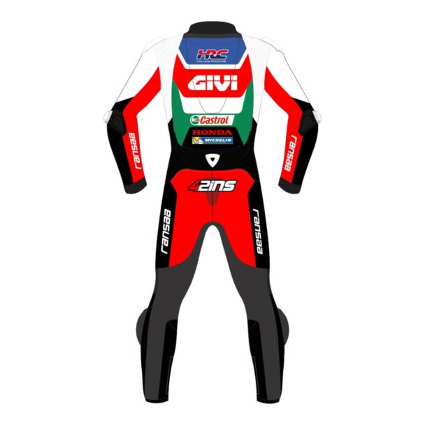Alex Rins 2 Piece Motorcycle Honda Racing Suit MotoGP 2023 Back