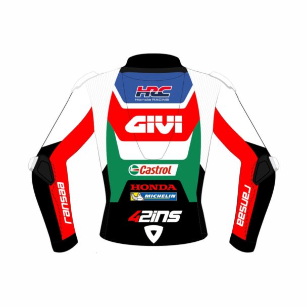 Alex Rins Honda Castrol Motorbike Racing Jacket MotoGP 2023 Back