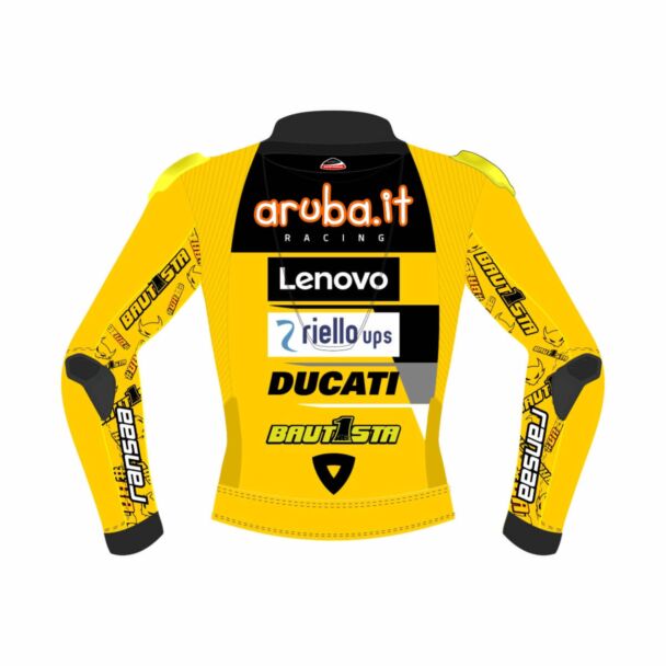 Ducati moto Jacket - Alvaro Bautista Racing Biker Jacket 2023 Back