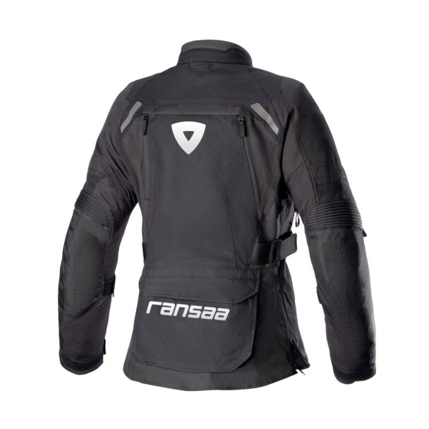 Women's Textile Motorcycle Jacket - Bermingum Motorcycle Black Riding Jacket Back