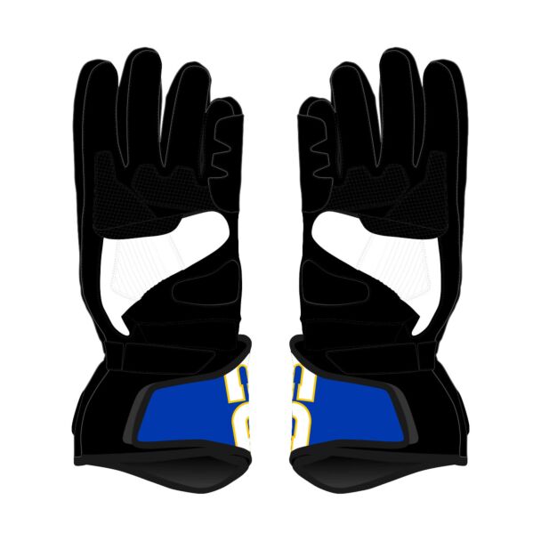 black and white motorcycle gloves