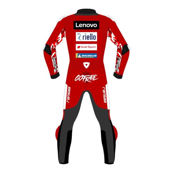 Ducati Bike Leathers Francesco Bagnaia MotoGP 2026 Back View