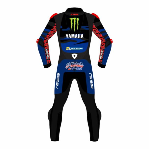 Fabio Quartararo 2 Piece Motorbike Yamaha Race Suit 2023 Back