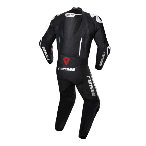 black motorcycle racing suit