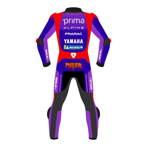Jack Miller Leathers Prima Pramac Yamaha MotoGP 2026 Back View
