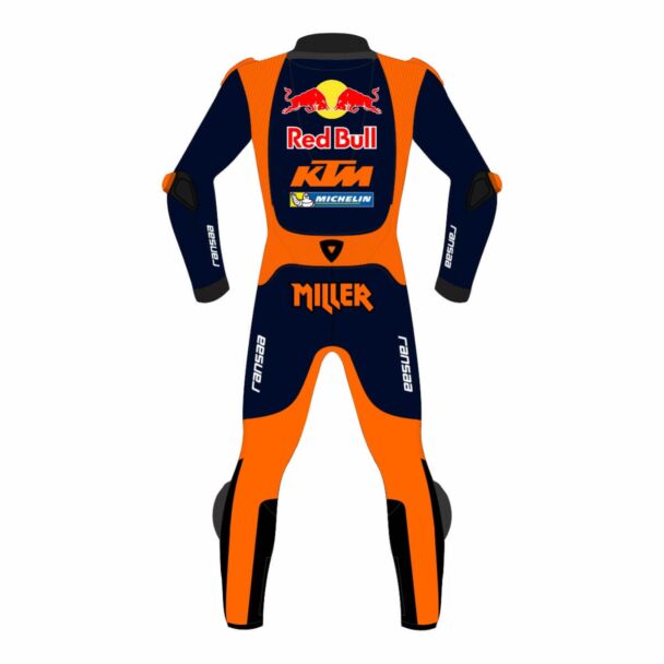 Jack Miller Red Bull KTM MotoGP Motorbike Leathers 2 Piece Suit 2023 Back