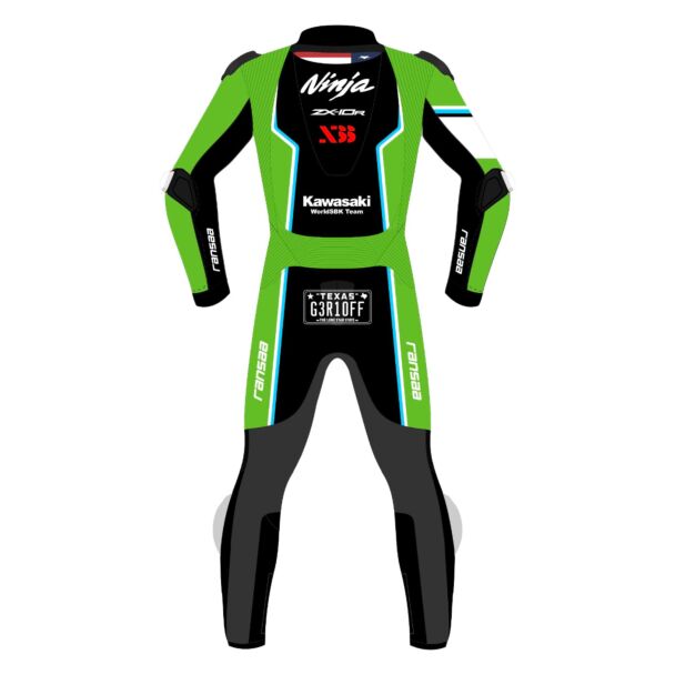 Kawasaki Motorcycle Suit Garrett Gerloff WSBK 2026 Back View