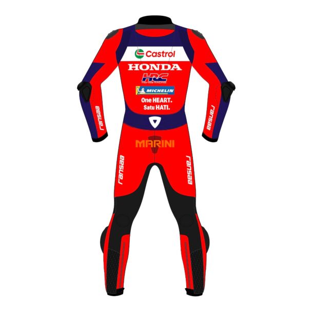 Luca Marini Suit Honda HRC Castrol MotoGP 2026 Back View