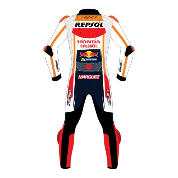 Honda Repsol Suit Marc Marquez Two Piece Motorcycle Leathers Suit 2023 Back