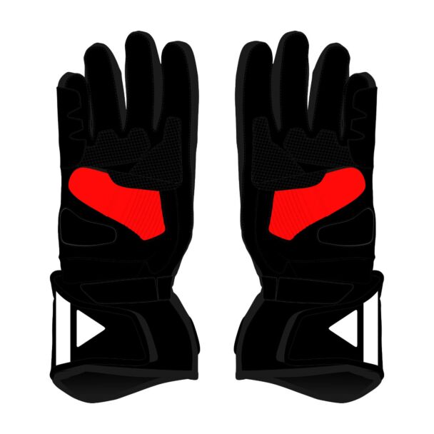 Maverick Vinales 2024 Motorcycle Race Gloves Back