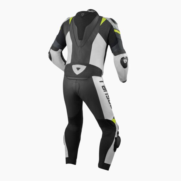 white leather motorcycle suit