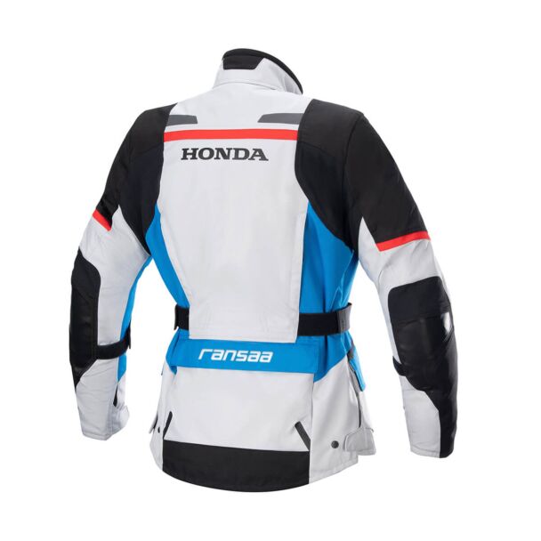 womens textile riding jacket back