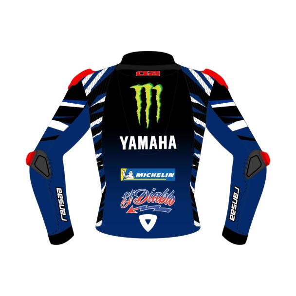 Yamaha Leather Jacket Fabio Quartararo MotoGP 2026 Back View