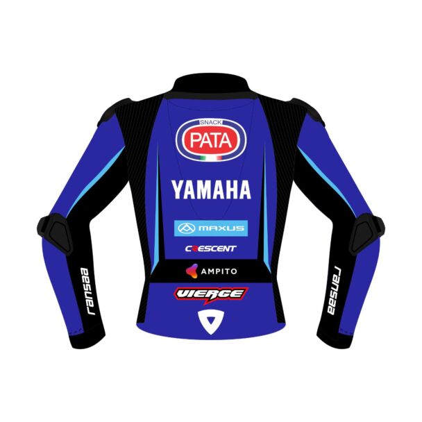 Yamaha R1 Jacket Xavi Vierge Pata Maxus WSBK 2026 Back View
