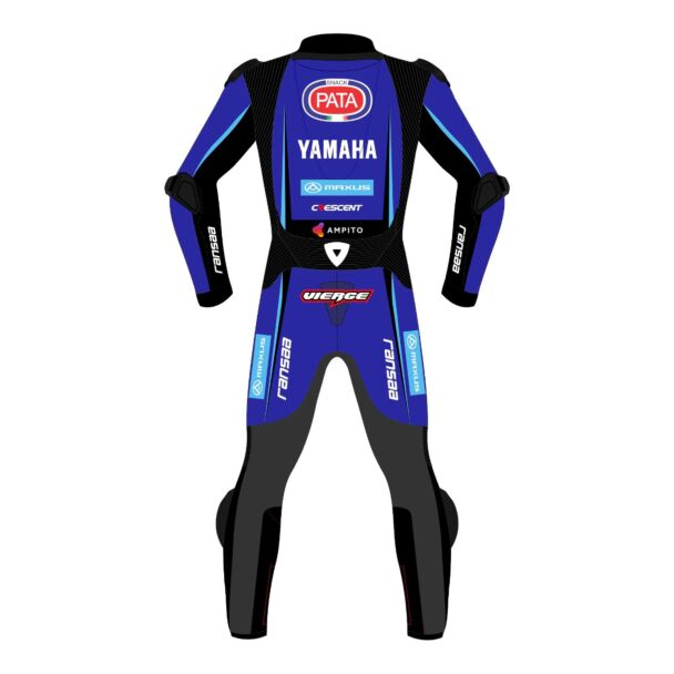 Yamaha R1 Leather Suit Xavi Vierge WSBK 2026 Back View